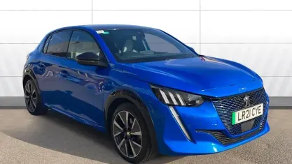 Used Peugeot e-208 Premium 100 kW (136 HP) 2021 Blue Hatchback