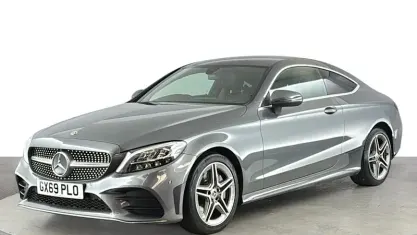 Used Mercedes C300 AMG line 245 HP (180 kW) 2019 Grey Coupe