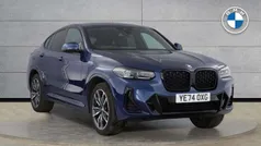 Phytonic blue metallic paint Used 2024 BMW X4 M Sport SUV | £47,497 (Fair price)