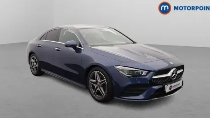 Used Mercedes CLA180 AMG Line Premium Plus 136 HP (100 kW) 2022 Blue Coupe