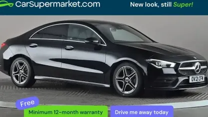Begagnad Mercedes CLA220 AMG line 190 HK (139 kW) 2021 Svart Sedan