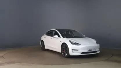 Used Tesla Model 3 Performance 461 kW (627 HP) 2020 White Sedan