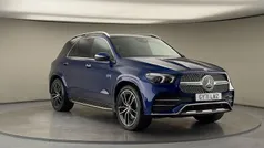 Brilliant blue Used 2021 Mercedes GLE350 AMG line Estate | £45,700 (Fair price)