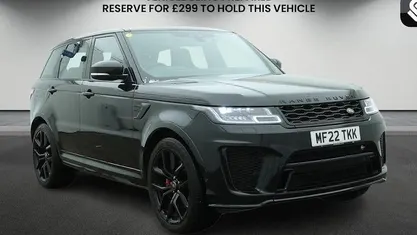 Used Land Rover Range Rover Sport SVR 575 HP (422 kW) 2021 Santorini black SUV