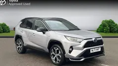 Silver blade bitone Used 2021 Toyota RAV4 Hybrid SUV | £26,490 (Fair price)