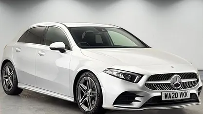 Used Mercedes A200 AMG line 163 HP (119 kW) 2019 Iridium silver Hatchback