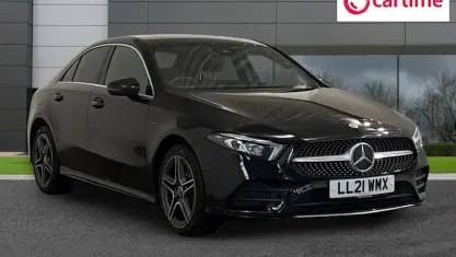 Used Mercedes A250 AMG line 218 HP (160 kW) 2021 Black Sedan
