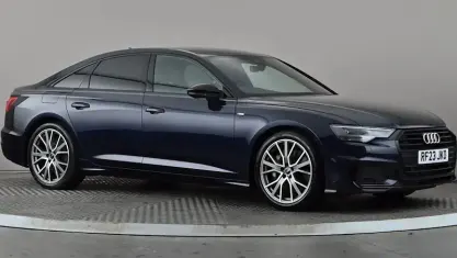 Used Audi A6 Black Edition 299 HP (219 kW) 2023 Blue Sedan