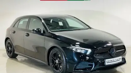 Used Mercedes A180 AMG line 116 HP (85 kW) 2019 Black Hatchback