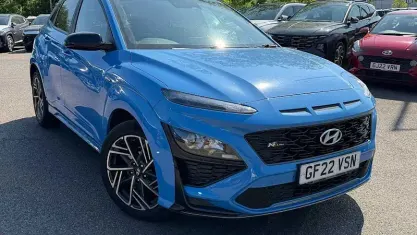 Gebraucht Hyundai Kona N Line 120 PS (88 kW) 2022 Blau SUV