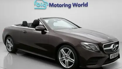 Used Mercedes E220 AMG line 194 HP (142 kW) 2019 Red Cabriolet
