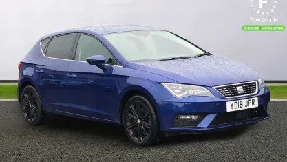 Used Seat Leon XCELLENCE 150 HP (110 kW) 2018 Blue Hatchback