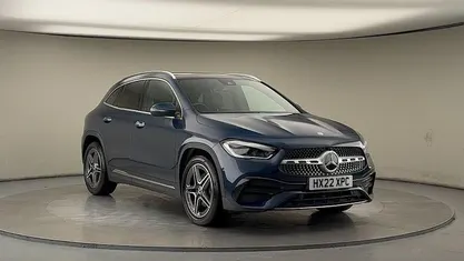 Used Mercedes GLA180 AMG line 136 HP (100 kW) 2022 Denim blue SUV