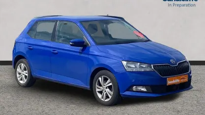 Used Skoda Fabia SE 95 HP (69 kW) 2021 Blue Hatchback