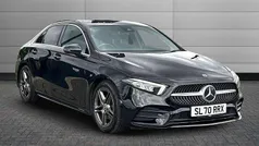 Black Used 2021 Mercedes A180 AMG line Sedan | £20,095 (Fair price)