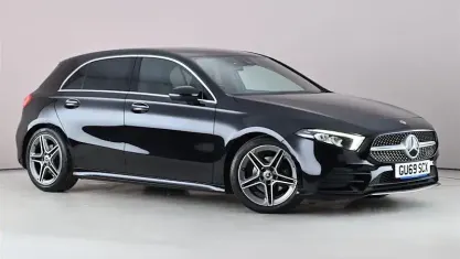 Used Mercedes A200 AMG line 163 HP (119 kW) 2019 Black Hatchback