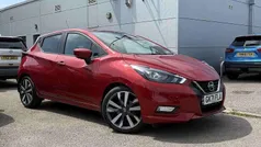 Passion red Used 2021 Nissan Micra Tekna Hatchback | £14,499 (Fair price)