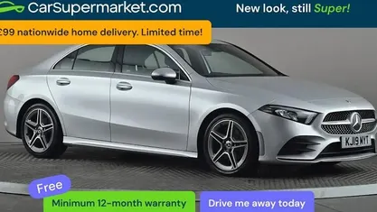 Used Mercedes A180 AMG line 116 HP (85 kW) 2019 Silver Sedan