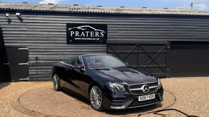 Used Mercedes E220 AMG line 194 HP (142 kW) 2018 Black Cabriolet