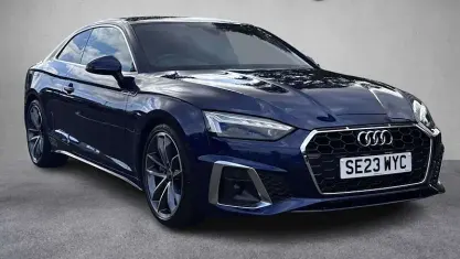 Used Audi A5 S-Line 204 HP (150 kW) 2023 Blue Coupe