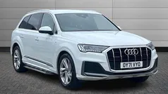 White Used 2021 Audi Q7 S-Line SUV | £38,450 (Fair price)