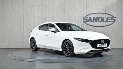White Used 2021 Mazda 3 Inclusive Hatchback | £14,999 (Fair price)