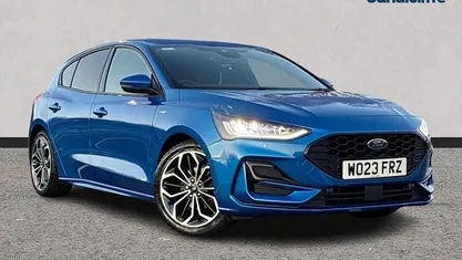 Blue Used 2023 Ford Focus ST-Line X Hatchback | £14,469 (Fair price)