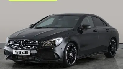 Used Mercedes CLA200 AMG line 156 HP (114 kW) 2019 Black Sedan