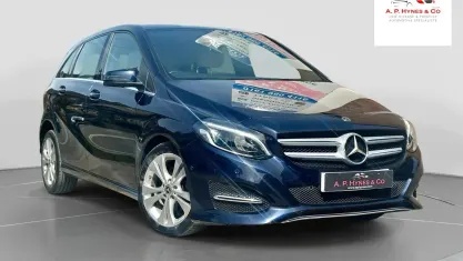 Used Mercedes B180 Premium 109 HP (80 kW) 2017 Blue Hatchback