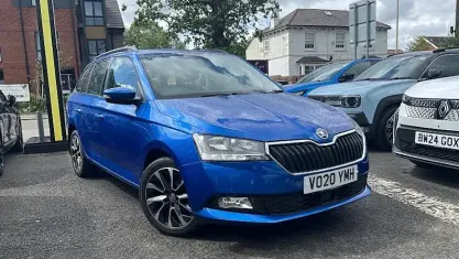 Used Skoda Fabia SE Drive 95 HP (69 kW) 2020 Blue Hatchback