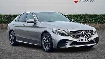 Used Mercedes C200 AMG Line Premium 184 HP (135 kW) 2019 Silver Sedan
