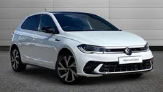 Pure white with black roof Used 2025 VW Polo Black Edition Hatchback | £22,595 (Fair price)