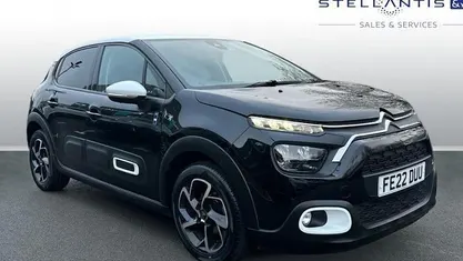 Black Used 2022 Citroën C3 PureTech Hatchback | £9,875 (Fair price)