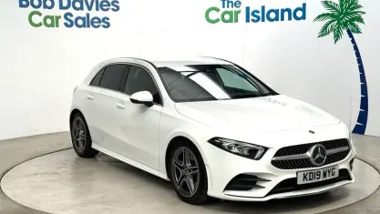 Used Mercedes A200 AMG line 163 HP (119 kW) 2019 White Hatchback