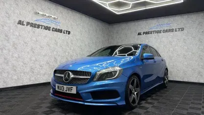 Used Mercedes A250 AMG 211 HP (155 kW) 2013 Blue Hatchback
