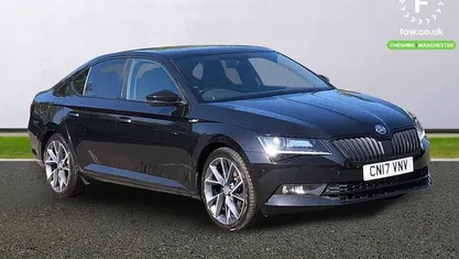 Used Skoda Superb SportLine 280 HP (205 kW) 2017 Black Hatchback