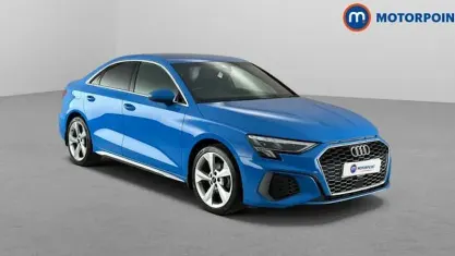Used Audi A3 S-Line 110 HP (80 kW) 2023 Blue Sedan