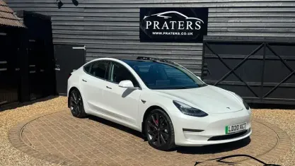 Used Tesla Model 3 Performance 461 kW (627 HP) 2020 White Sedan