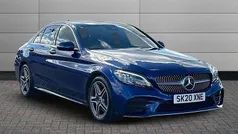 Blue Used 2020 Mercedes C300 AMG line Sedan | £22,250 (Fair price)