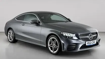 Used Mercedes C220 AMG line 194 HP (142 kW) 2021 Grey Coupe