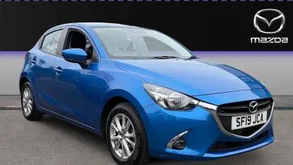 Used Mazda 2 75 HP (55 kW) 2019 Blue Hatchback