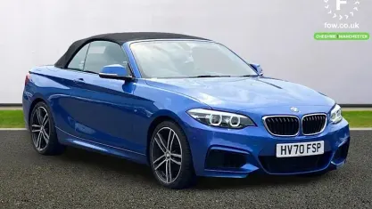 Used BMW 218 M Sport 136 HP (100 kW) 2020 Blue Cabriolet
