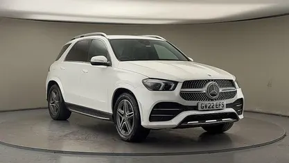 Polar white Used 2022 Mercedes GLE350 AMG line SUV | £40,400 (Fair price)