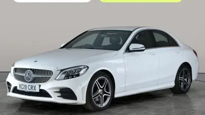 Used Mercedes C220 AMG line 194 HP (142 kW) 2019 White Sedan