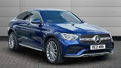 Blue Used 2021 Mercedes GLC300e AMG Line Premium Coupe | £30,695 (Fair price)