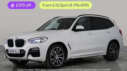 White Used 2019 BMW X3 M Sport SUV | £24,469 (Fair price)