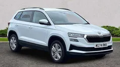 Moon white metallic Used 2024 Skoda Karoq SE Drive SUV | £21,996 (Fair price)