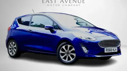 Used Ford Fiesta Zetec 101 HP (74 kW) 2018 Blue Hatchback
