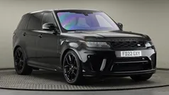 Santorini black metallic Used 2022 Land Rover Range Rover Sport SVR SUV | £52,000 (Good price)