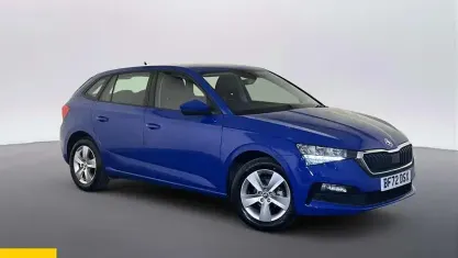 Used Skoda Scala SE 95 HP (69 kW) 2022 Blue Hatchback